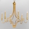 Maxim Lighting Normandy 6-Light Chandelier, Gold Leaf 12786GL - alternate 2